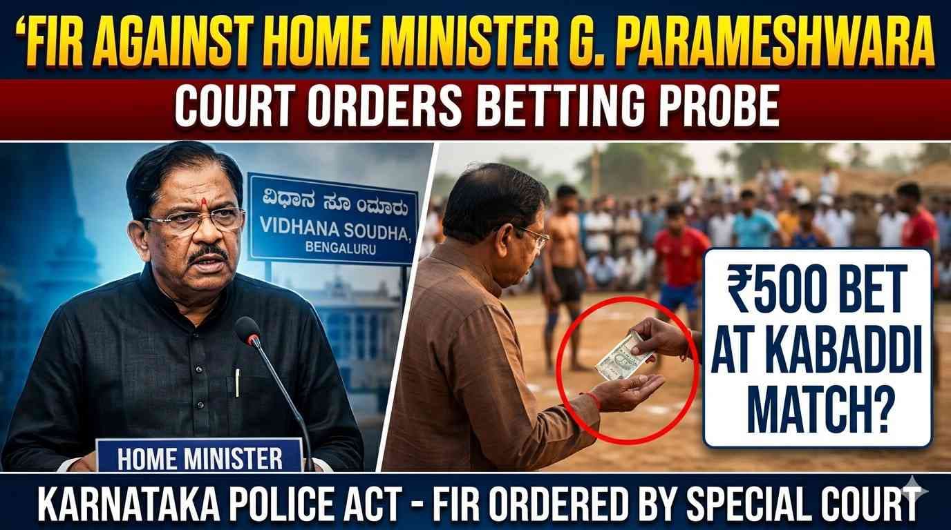 Bengaluru Court Orders FIR Against Home Minister G Parameshwara