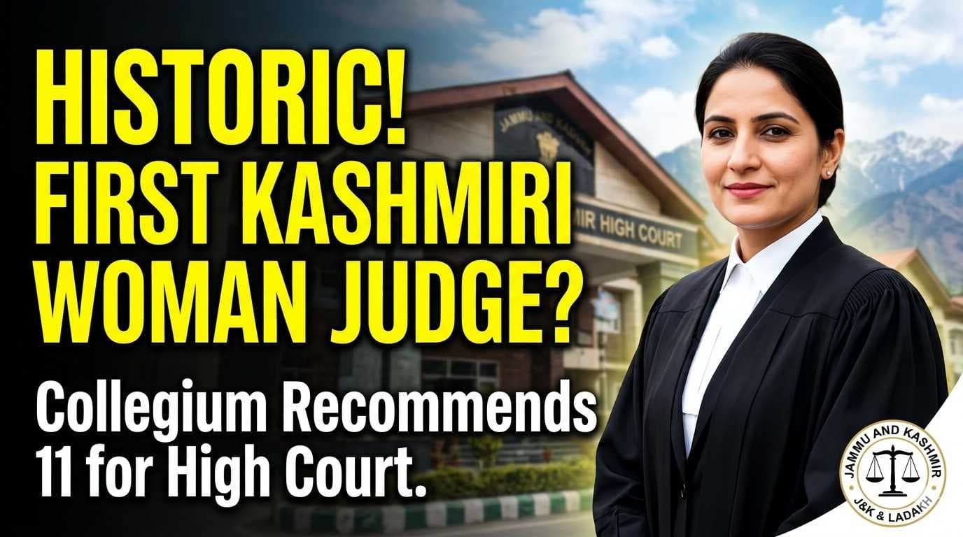 Kashmiri Woman Among 11 Recommended For J&K HC Judgeship