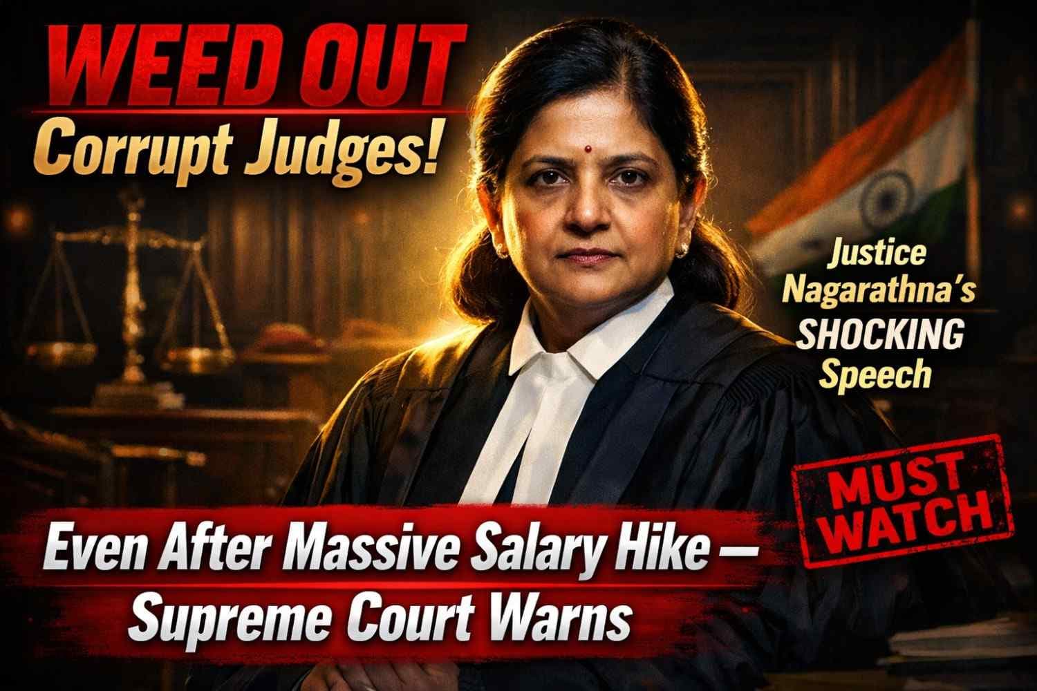 Justice Bv Nagarathna Weed Out Judges Who Fall Prey to Greed
