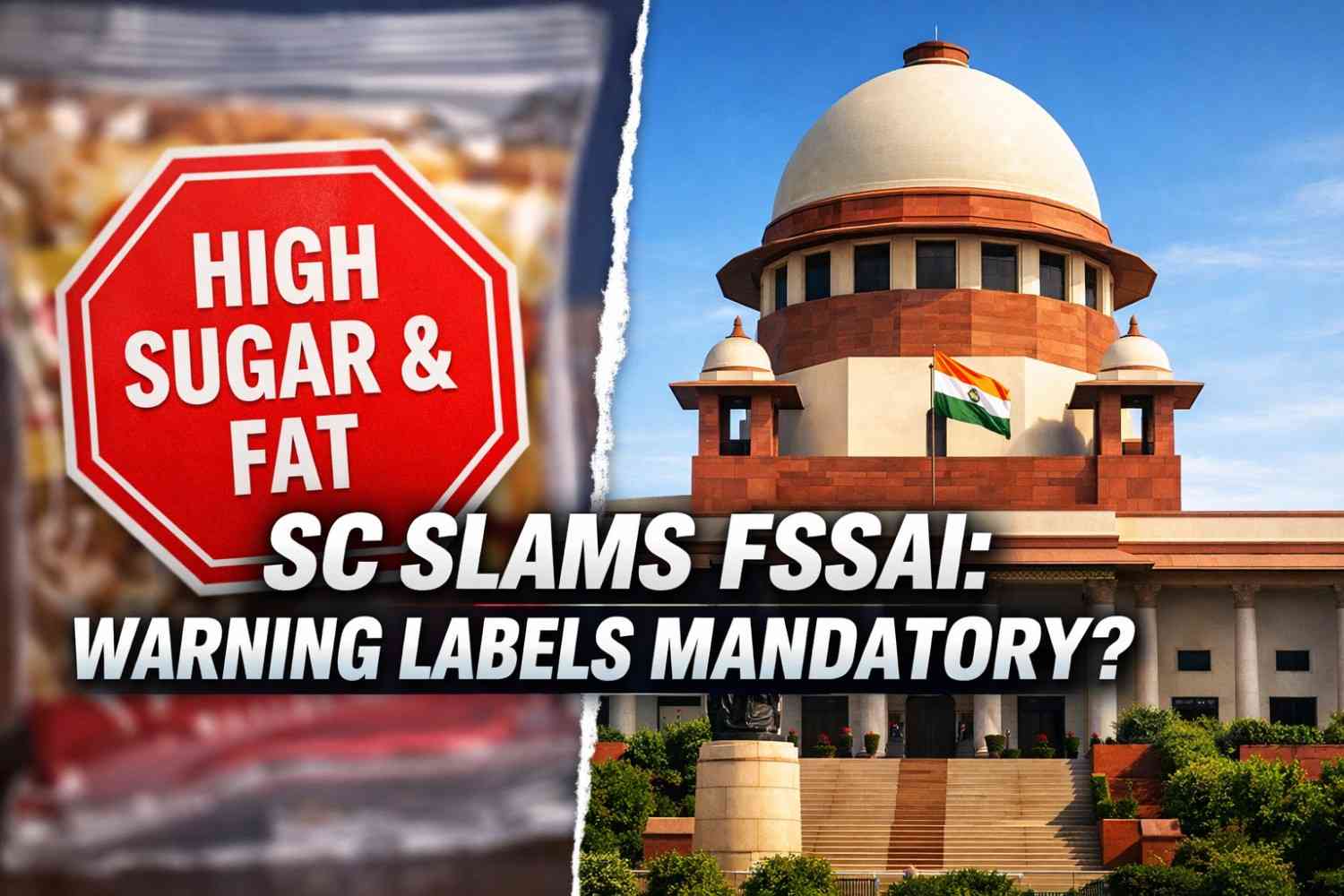 Right to Health: Supreme Court "Unsatisfied" With FSSAI’s Delay on High Sugar & Fat Warning Labels