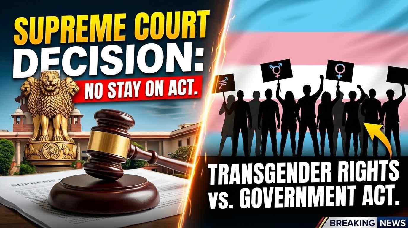 Supreme Court Refuses to Stay Transgender Persons Act | Constitutional Validity