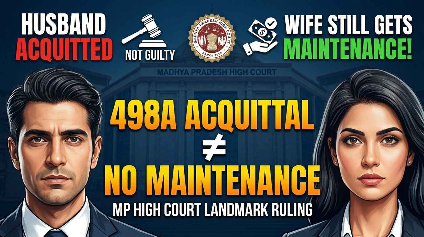 MP High Court: 498A Acquittal No Bar to Granting Maintenance to Wife