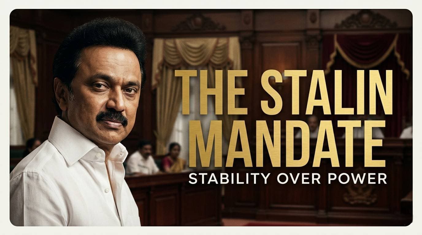 DMK to Act as Responsible Opposition in Post-Election TN