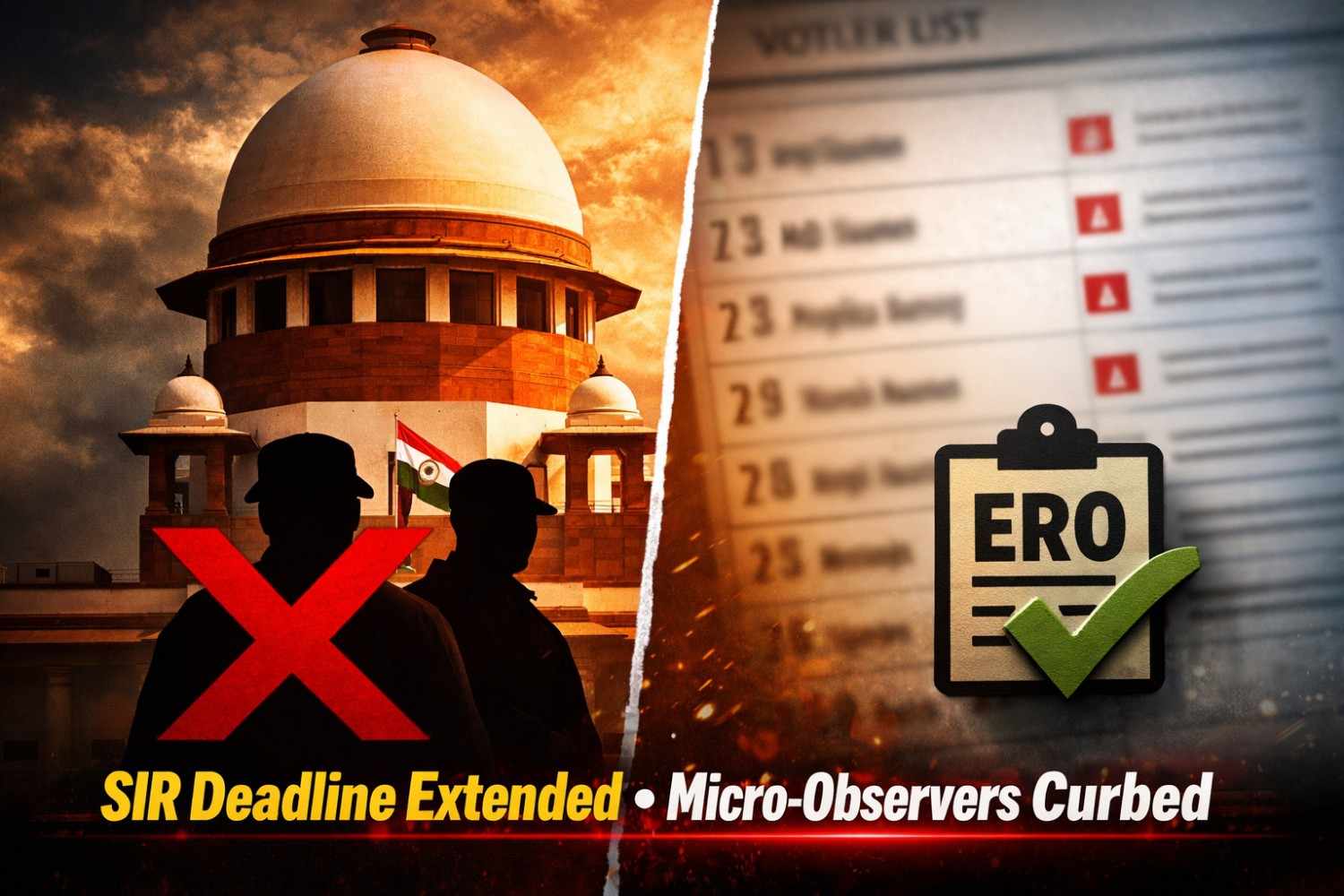 SC Extends West Bengal SIR Deadline, Curbs Micro-Observers’ Powers