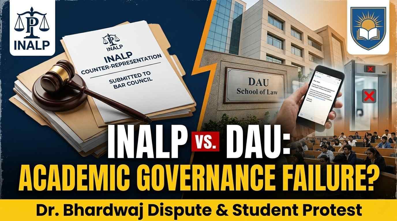 INALP Issues Counter-Representation Against DAU Law Over Dr. Manuj Bhardwaj