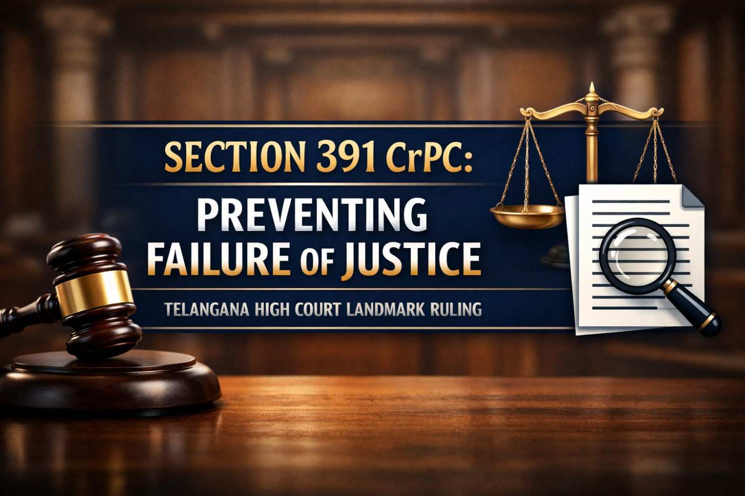 Additional Evidence U/S 391 CrPC Must Be Allowed to Prevent Failure of Justice: Telangana High Court