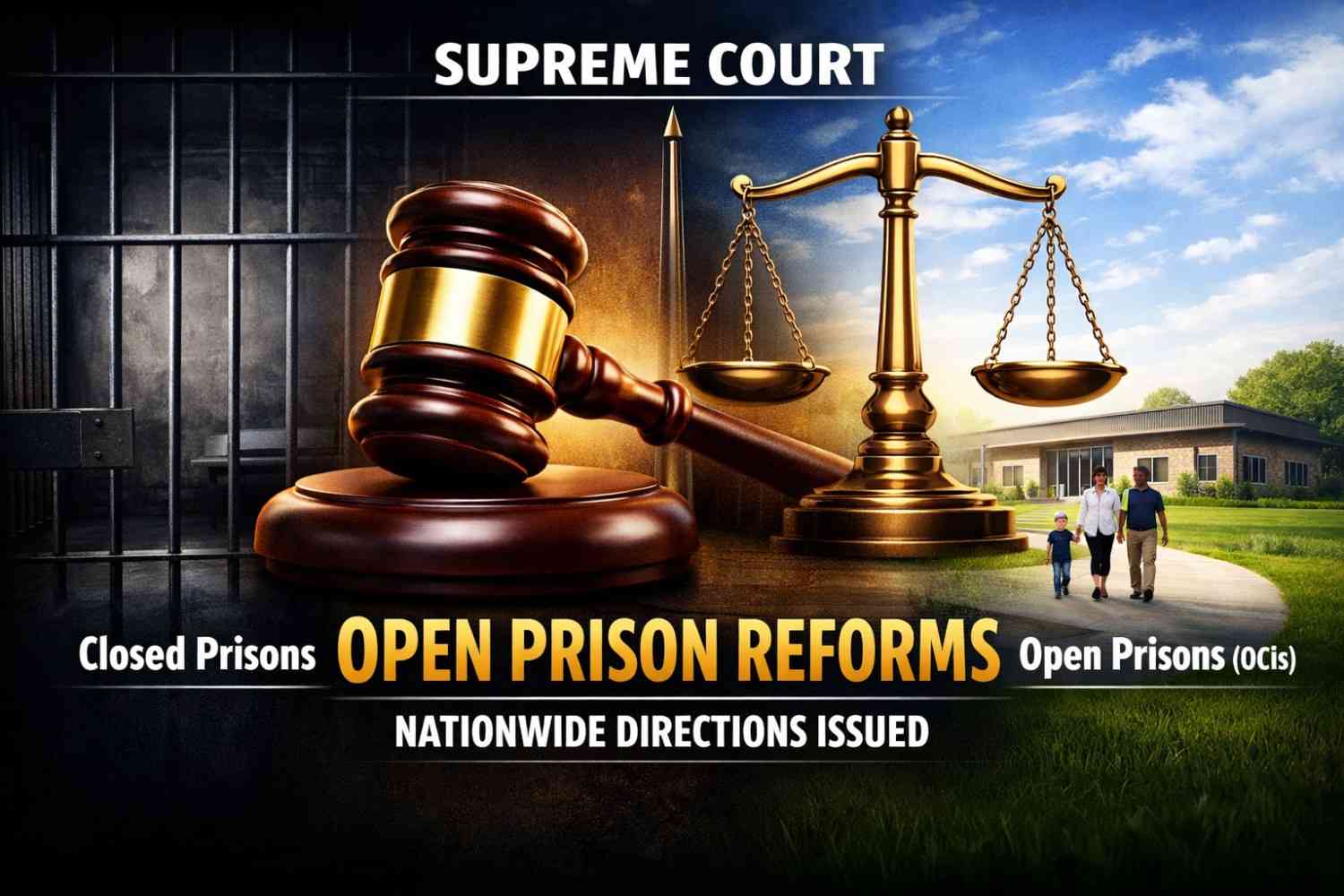 Supreme Court Issues Landmark Nationwide Directions to Expand and Reform Open Prisons; Calls for Ending Discrimination Against Women Inmates