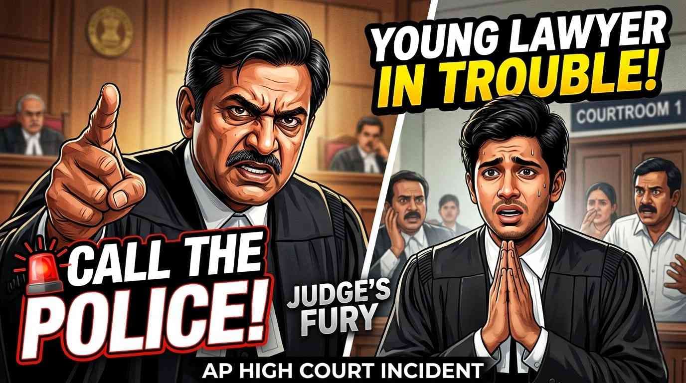 AP High Court Rebukes Young Lawyer: "Call the Police" Order