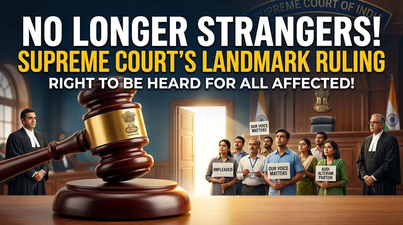 Third Parties Affected by Interim Orders Can Join Writ Cases SC