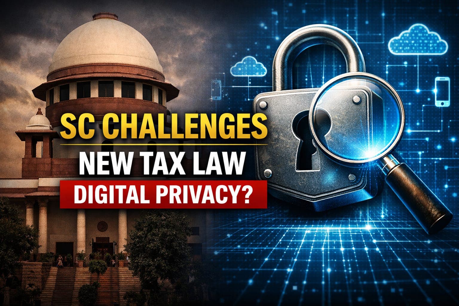 Supreme Court to Examine Privacy Concerns: PIL Challenges New Income Tax Law Allowing Search of Digital Devices & Cloud Data