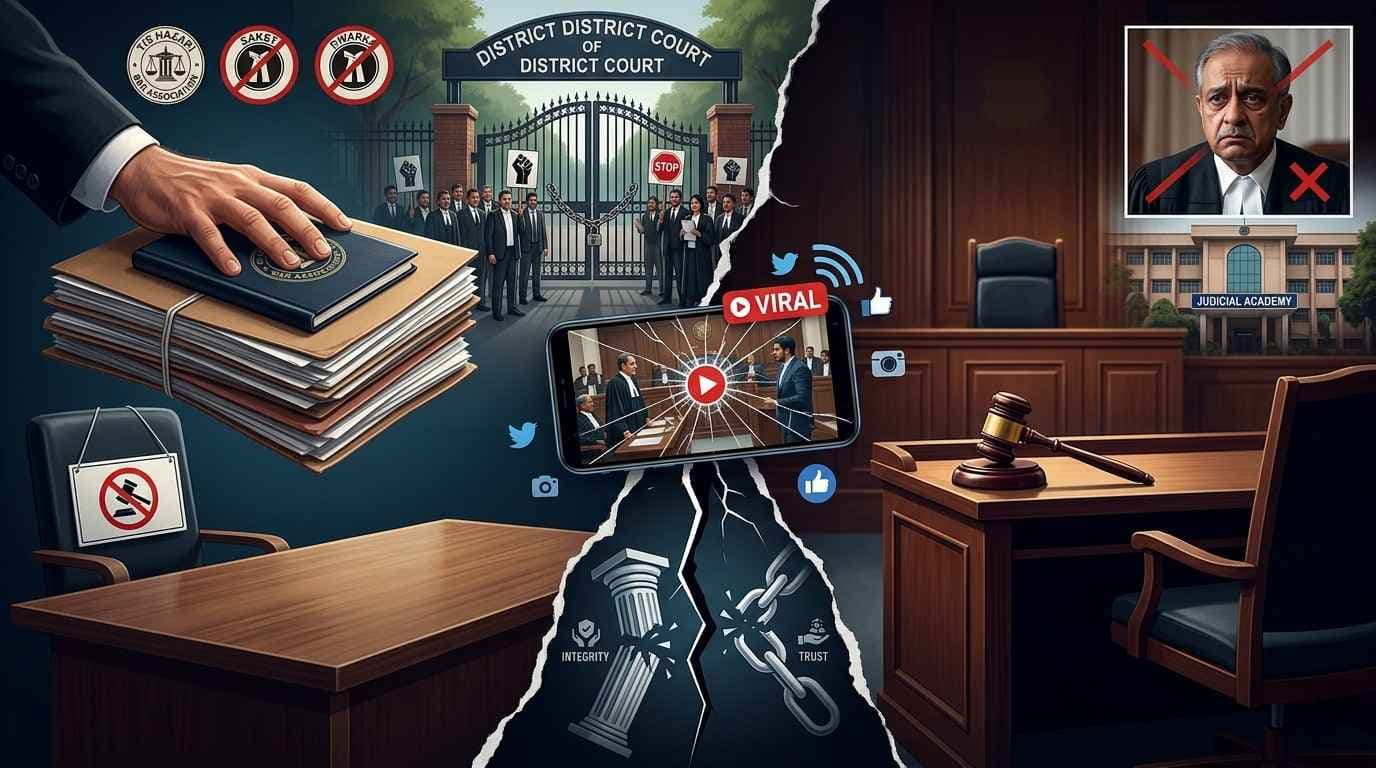 Institutional Friction: Delhi District Court Lawyers Strike After Viral Courtroom Clash