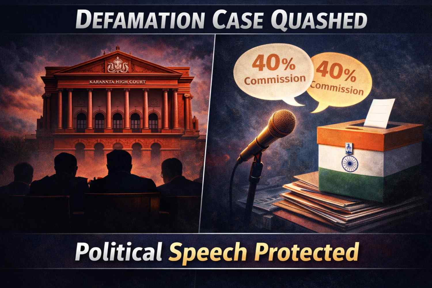 Karnataka High Court Quashes Defamation Case Against Rahul Gandhi Over “40% Commission” Ads
