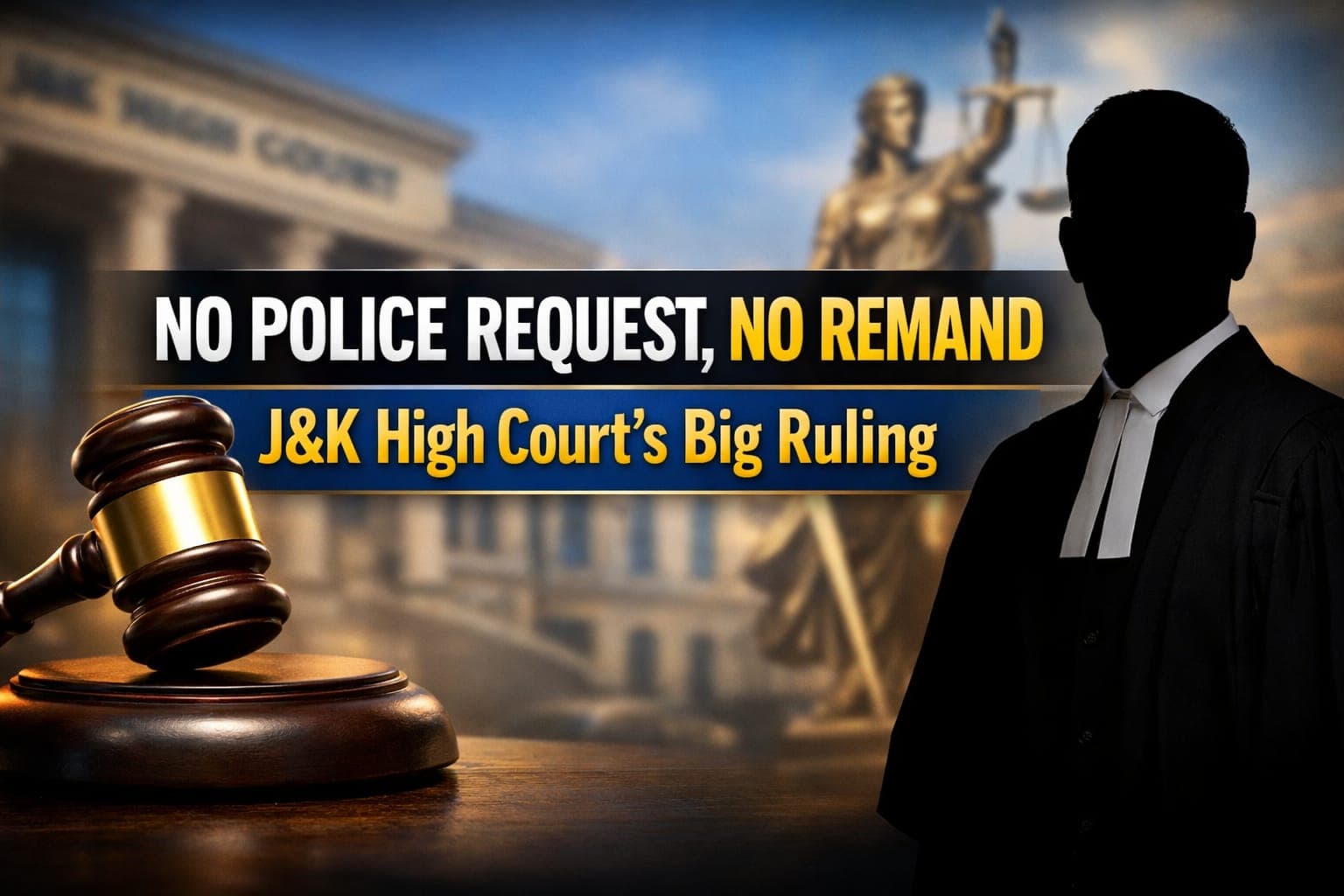 Public Prosecutor Cannot Seek Police Remand Independently Without Police Request: J&K High Court