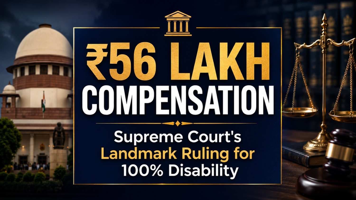Supreme Court Awards ₹56 Lakh Compensation to 14-Year-Old Left 100% Disabled in Motor Accident: A Detailed Analysis