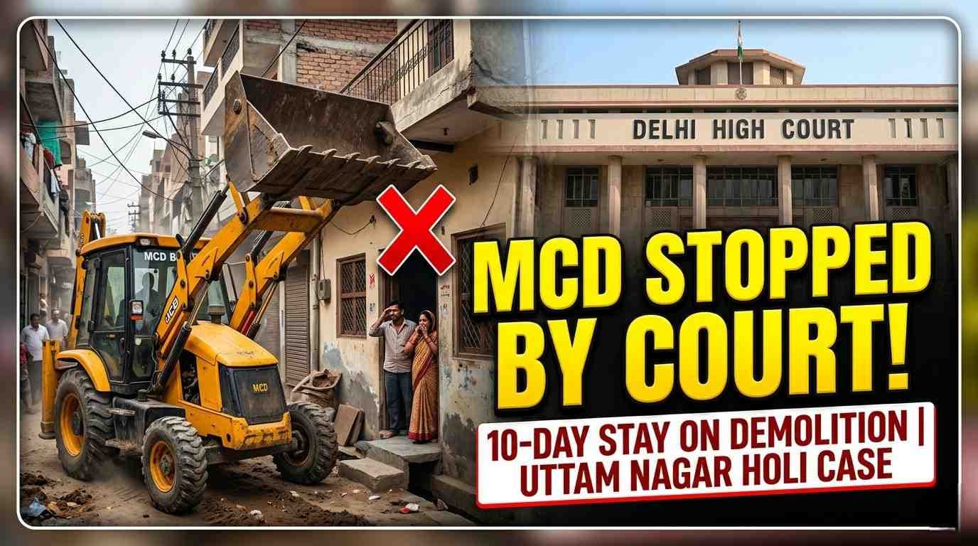 Delhi HC Stays MCD Demolition in Uttam Nagar Holi Murder Case