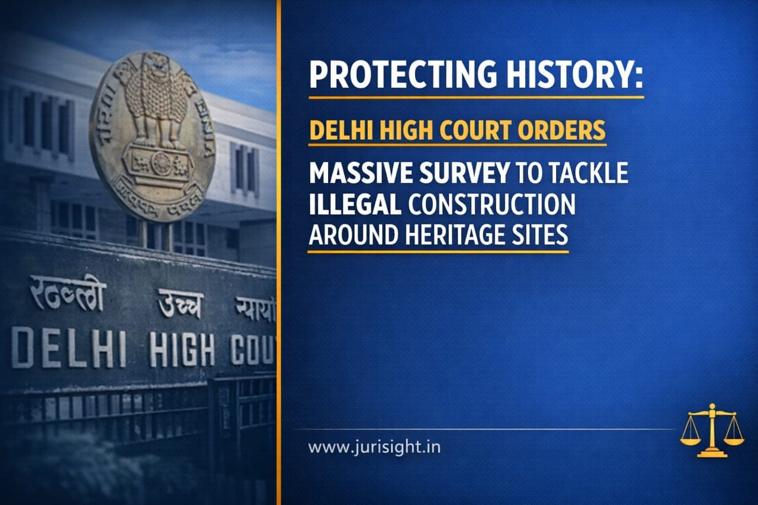 Protecting History: Delhi High Court Orders Massive Survey to Tackle Illegal Construction Around Heritage Sites