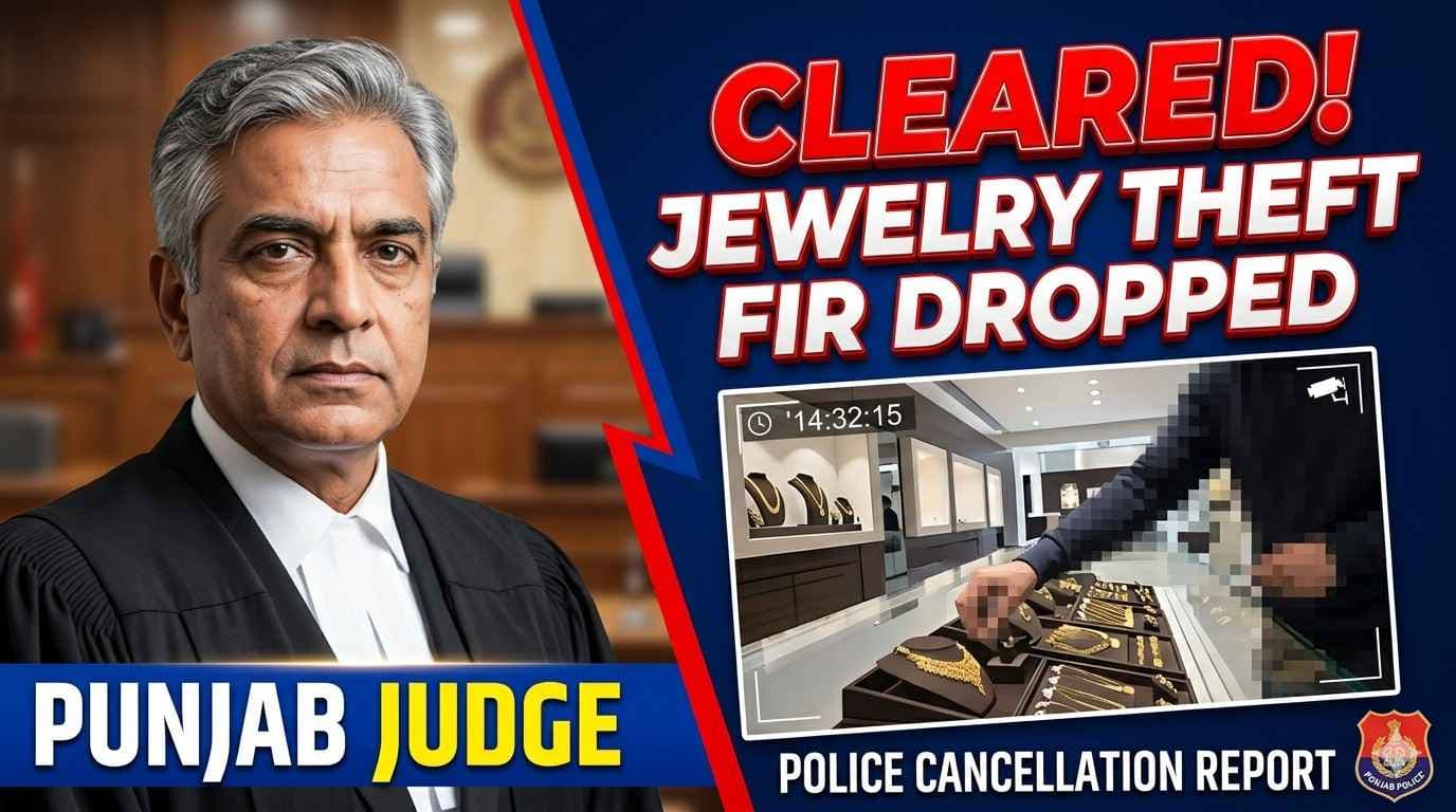 Punjab Police Files Cancellation Report in Judge Jewellery Theft Case