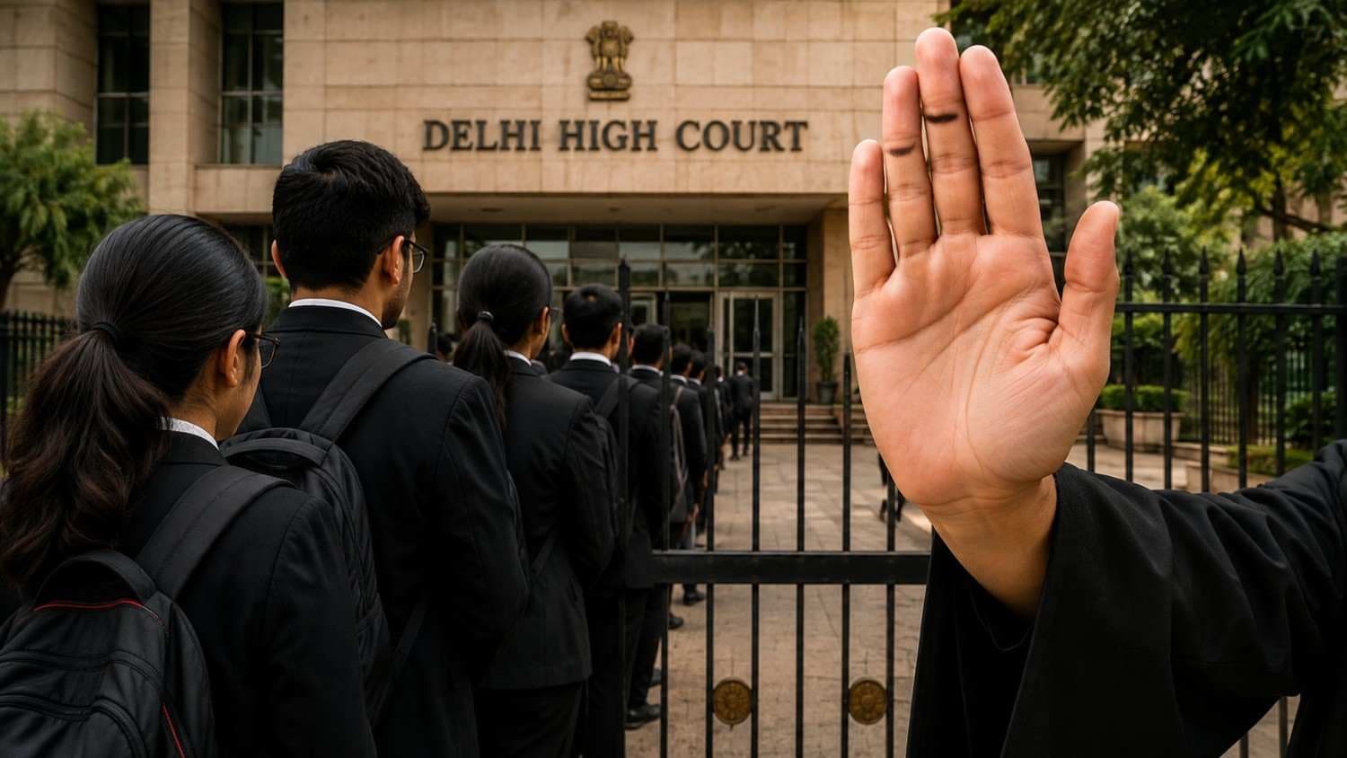 Delhi High Court Restricts Entry Passes for Law Interns to Final Year and Senior Integrated LLB Students