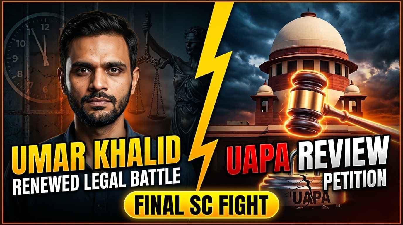 Umar Khalid Files Review Petition in SC Against Bail Denial