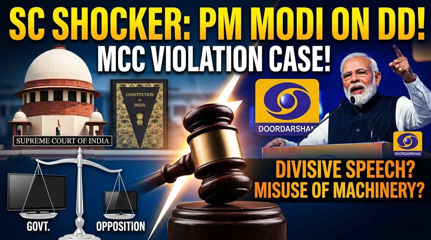 SC Plea Against PM Modi's DD Speech for Alleged MCC Violation