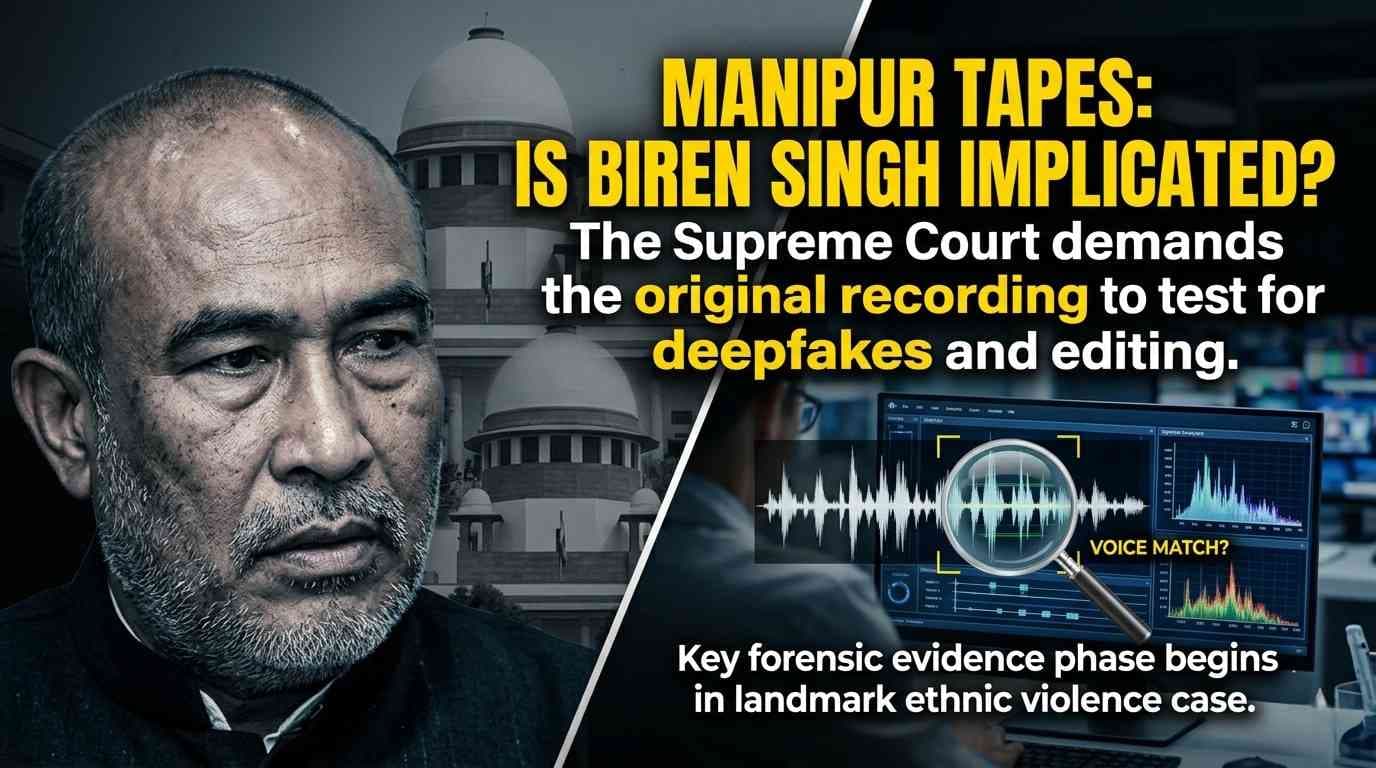 Manipur Violence: Supreme Court Orders Forensic Analysis of Alleged Biren Singh Recording